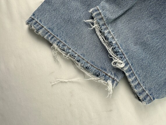 90's 505 Levi Jeans Straight Leg Light Medium Fad… - image 8