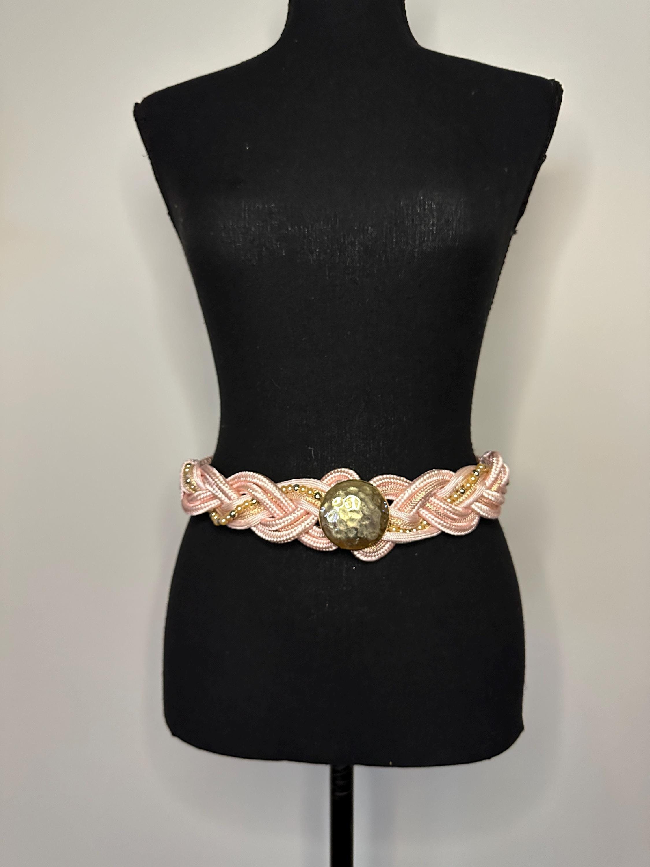 Medallion Belt Women’s Metal Vintage’s 90s Elastic Segmented inch Embellished 90s Medallion Belt - Etsy main image 2