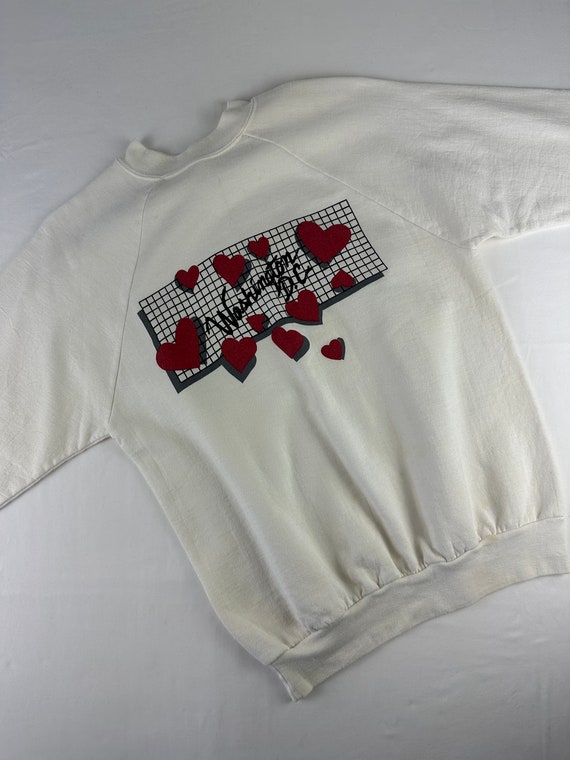 80's Graphic Sweatshirt Abstract Geometric Washing