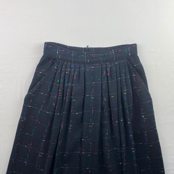 Rainbow Speckled Winter Skirt Vintage 60's 70's H… - image 1