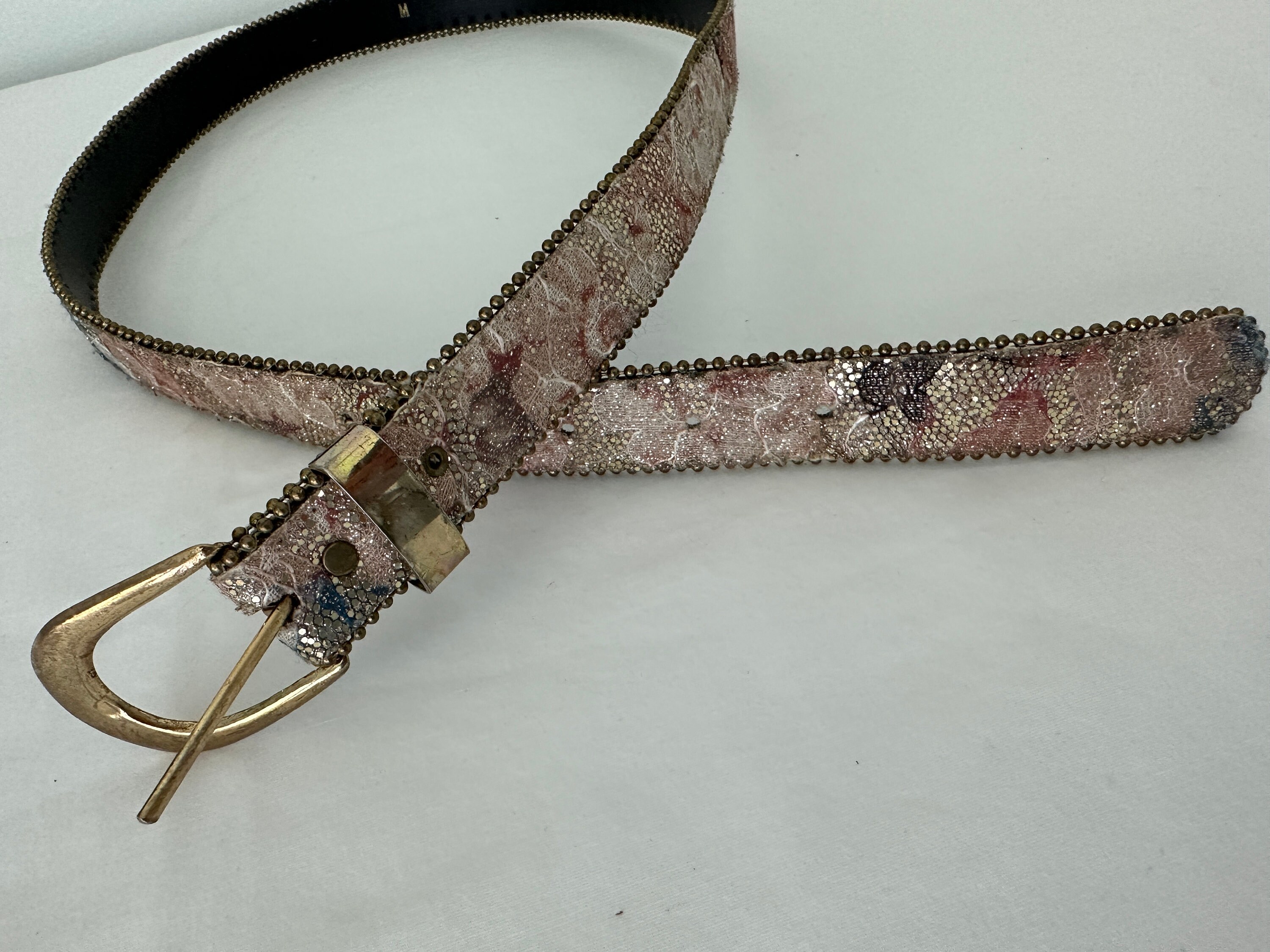 Vintage Gold Color Rose Belt Vintage Rose Belt (4 Colors) – Megoosta Fashion main image 2