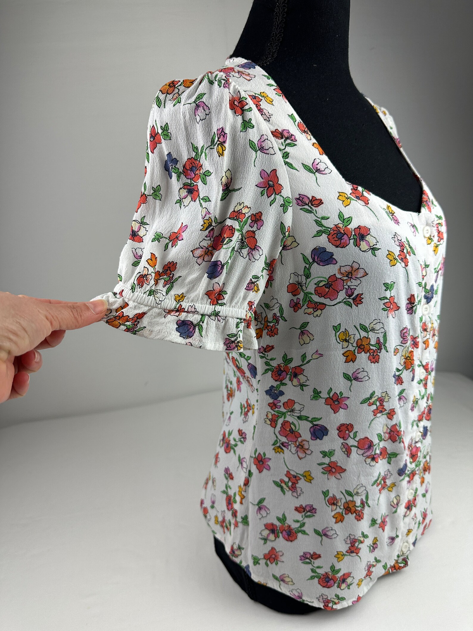 Vintage y2k boho floral blouse (3X)