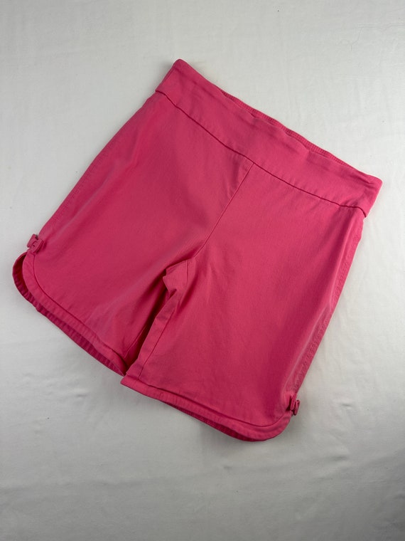Y2K Pink Bow Booty Hot Shorts Vintage - image 1