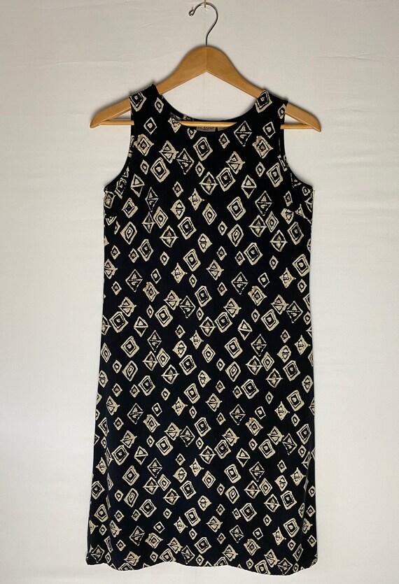 Abstract Print Tank Dress Vintage 90's Sheath - image 5