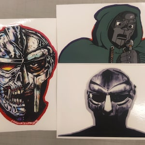 CUSTOM MF Doom Mask Decals (3pack)