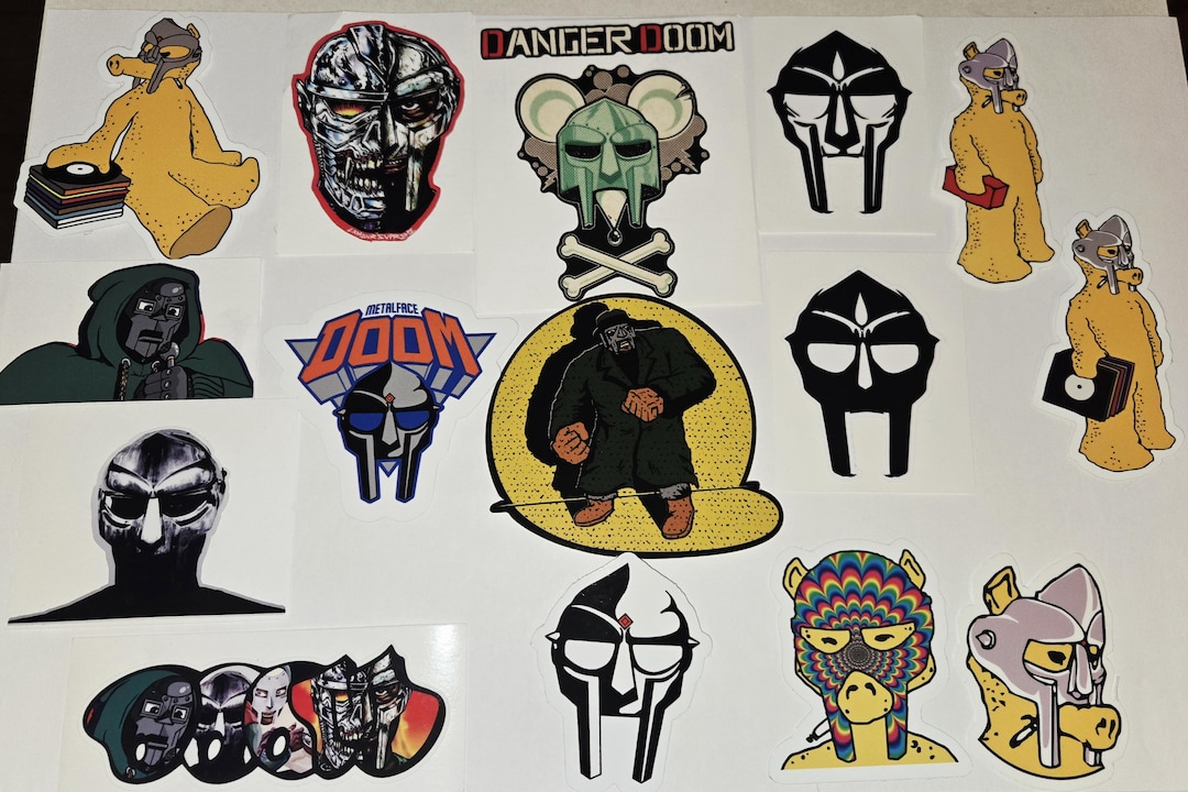 Rap Decals 15pk Hip-hop/rap Decals *MF DOOM* - Etsy