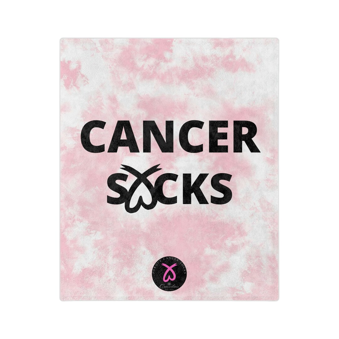 Cancer Sucks Blanket Breast Cancer Blanket 60x50 Breast Cancer