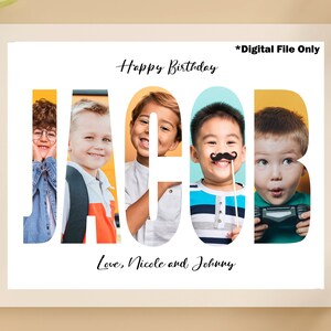 Birthday Photo Collage | Custom Photo Collage | Digital File