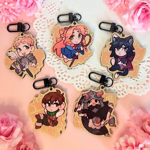 Dungeon Meshi Wooden 2.5&#39;&#39; Charms