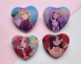 Final Fantasy 7 Heart Badges