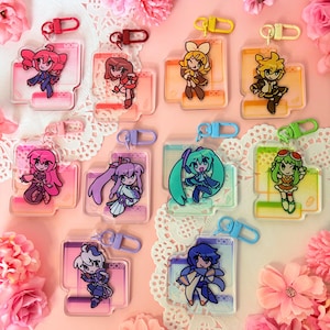 Breloques Vocaloid en acrylique pour fenêtre de 2,5 po.