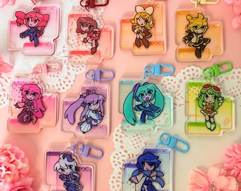Miku Vocaloid 2.5'' Window Acrylic Keychain