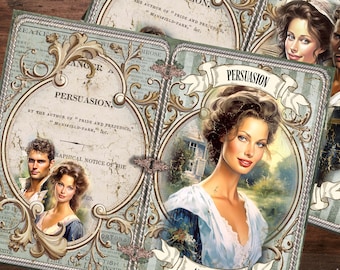Jane Austen Persuasion Junk Journal Kit, Regency Ephemera (Digital Download)