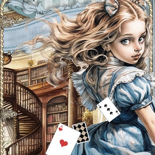 Steampunk Alice in Wonderland Junk Journal Pages, Junk Steampunk Alice in Wonderland Junk Journal Pages, Junk