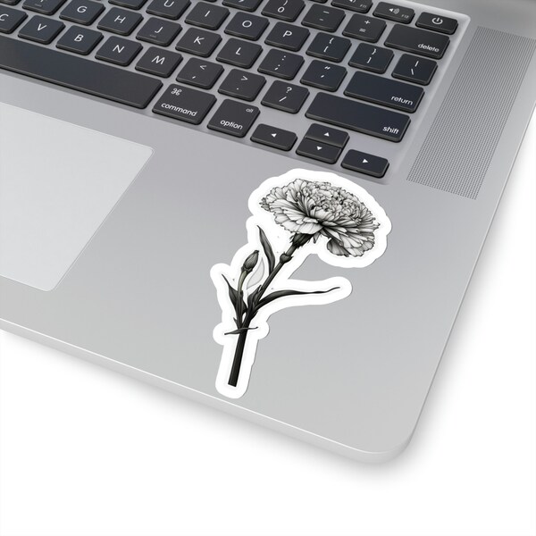 White Flower Decal Etsy