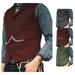 Mens Tweed Lapel high quality Vest Jacket Herringbone Waistcoat Casual Formal Sleeveless Tops Retro Vests Notch Mens