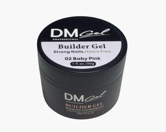 Medium Consistency Builder Gel in a Jar  30g / 1 fl.oz Hema-Free Baby Pink