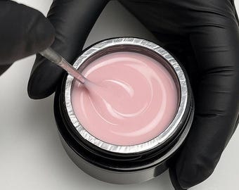 Aufbaugel in einem Tiegel 30g / 1 fl.oz , Nagelglätter, Baby Rosa , HEMA-Frei / TPO-frei