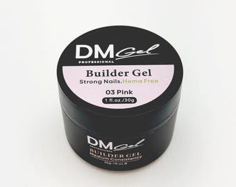Medium Consistency Builder Gel in a Jar  30g / 1 fl.oz Hema-Free Pink