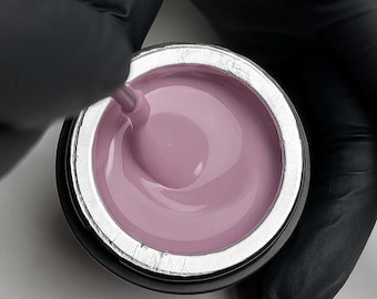 Gel constructor en frasco de 30 g/1 onza líquida, sin HEMA ni TPO, alisador de uñas, elegante