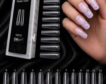 Long Straight Gel Nail Tips Nail Extensions