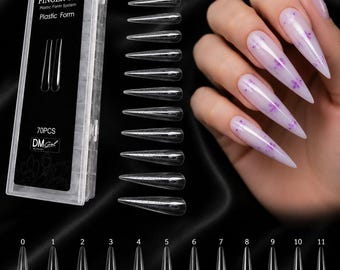 Clear ABS False Nail Tips Nail Extensions