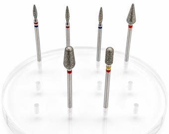 Diamond Nail Drill Bits Set - 6pcs