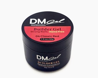 Medium Consistency Builder Gel in a Jar  30g / 1 fl.oz Hema-Free Classic Red