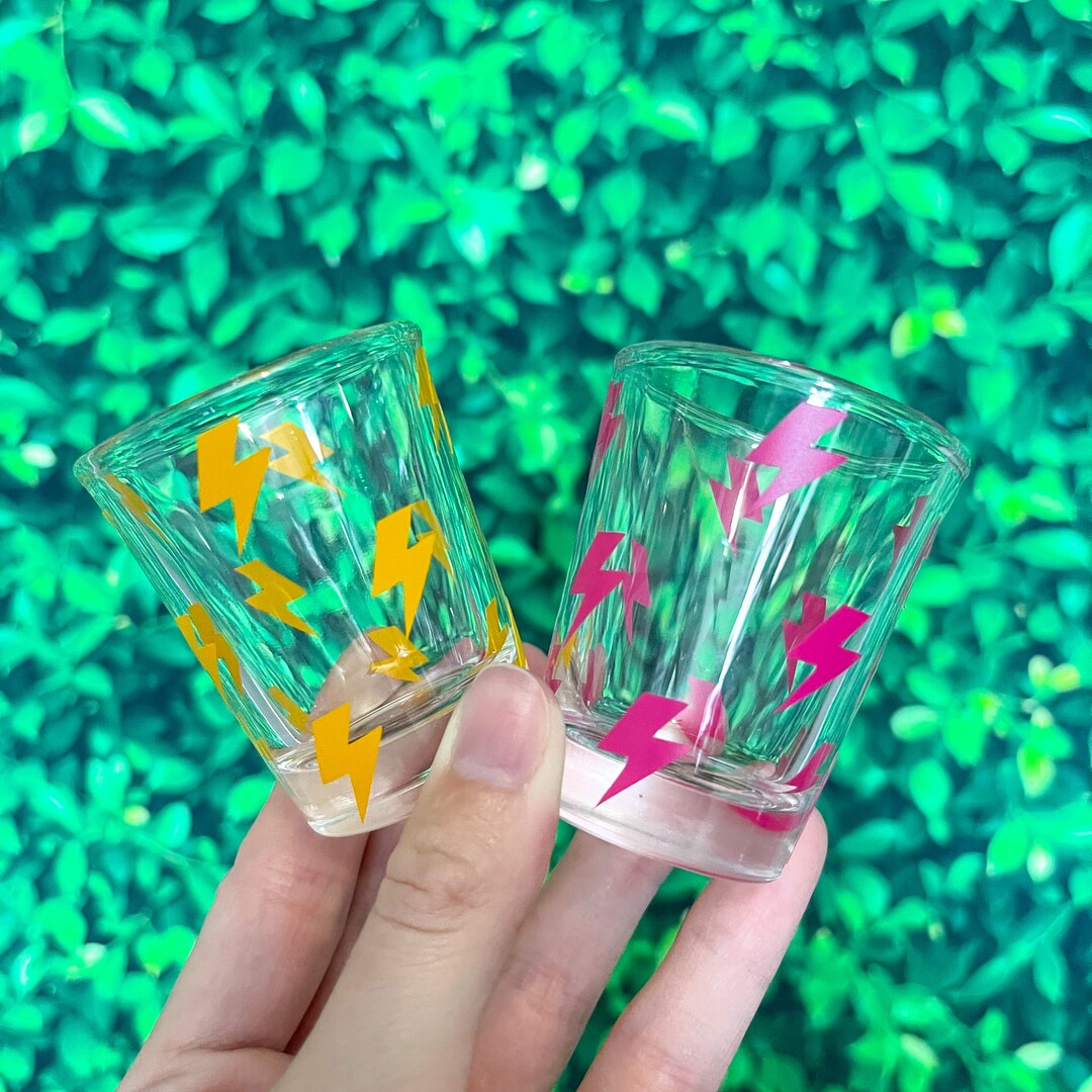 Shot Glass Bundle Set of 4 or 6 Shot Glasses Custom Shot Glasses Girly Shot Glasses Cute Shot