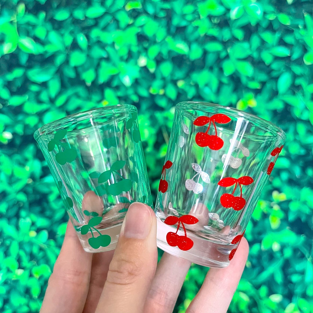 Shot Glass Bundle Set of 4 or 6 Shot Glasses Custom Shot Glasses Cherry