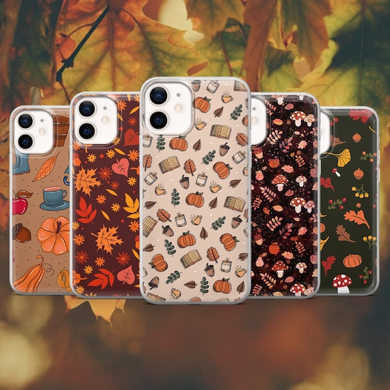 Aesthetic Fall Phone Case Pumpkin Pattern Cover fits for iPhone 14 13 12 Pro Max Mini Plus X XS XR, Samsung S23 S22 A23 A90, Huawei P40 m13