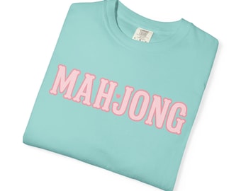 Women's Mahjong Shirt | Pink Mahjong tee | cute Mahjong design | preppy mahjong girl gift | southern style mahjong tee
