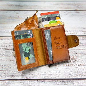 Leather Card Holder, Minimalist Wallet, Pop up Wallet, Cute Wallet, Engraved Wallet, Small Wallet, Credit Card Holder, RFID Wallet,