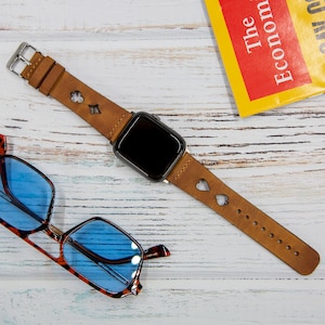 Custom Leather Apple Watch Band: Full Grain iWatch Strap