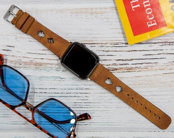 Custom Leather Apple Watch Band: Full Grain iWatch Strap