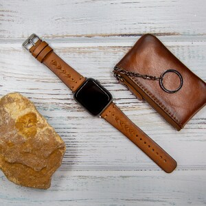Apple Watch Band, Leather Band Apple iWatch, Custom Watch Band, Apple Watch Strap, Apple Watch 49mm / 45mm / 41mm Band, iWatch Leather Strap