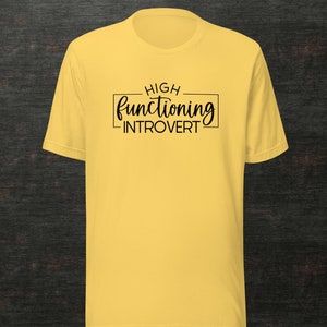 Camiseta unisex introvertida de alto funcionamiento, camiseta antisocial, camisa divertida para adultos