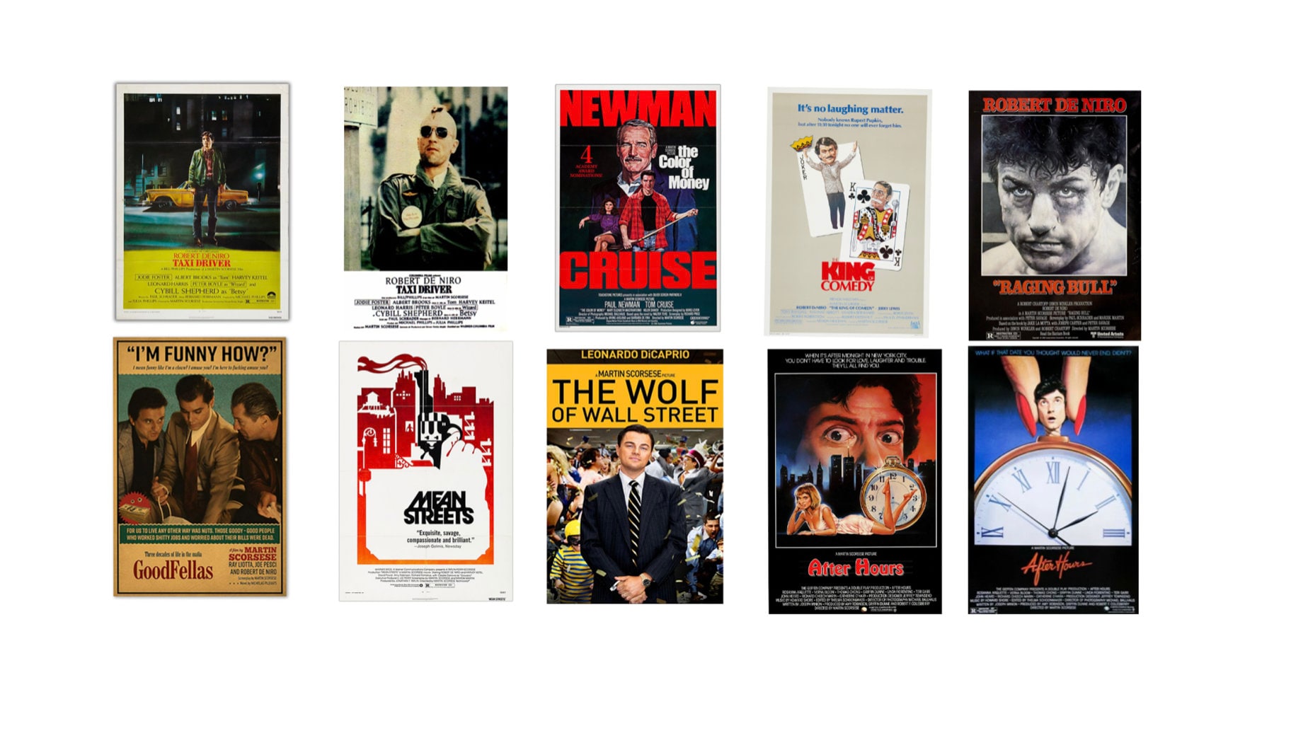 Scorsese Vintage Cinema Film Posters