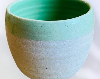 Hand-held ceramic espresso cup, handcrafted pottery, tableware, stoneware