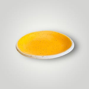 Ceramic saucer for cup under glass, small plate, bowl, handmade pottery, tableware, stoneware tableware