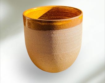 Ceramic mug, coffee/tea cup, ceramic glass, handcrafted pottery, handmade tableware, stoneware from Burgundy