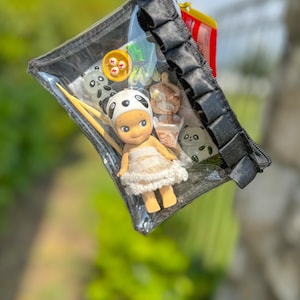 本物のソニーエンジェルパンダ財布チャームポーチとキーチェーン