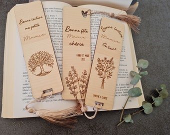 Marque page personnalisable en bois