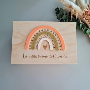 Boîte à souvenir Sunny, cadeau de naissance personnalisé / personnalisable
