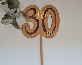 Cake Topper anniversaire chiffre