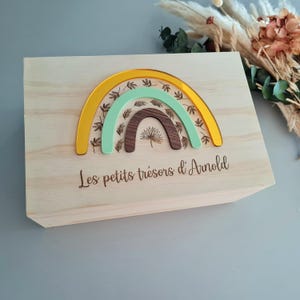 Boîte à souvenir mixte, cadeau de naissance personnalisé / personnalisable