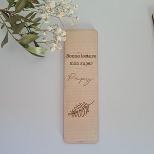 Marcapáginas de madera personalizable imagen 9