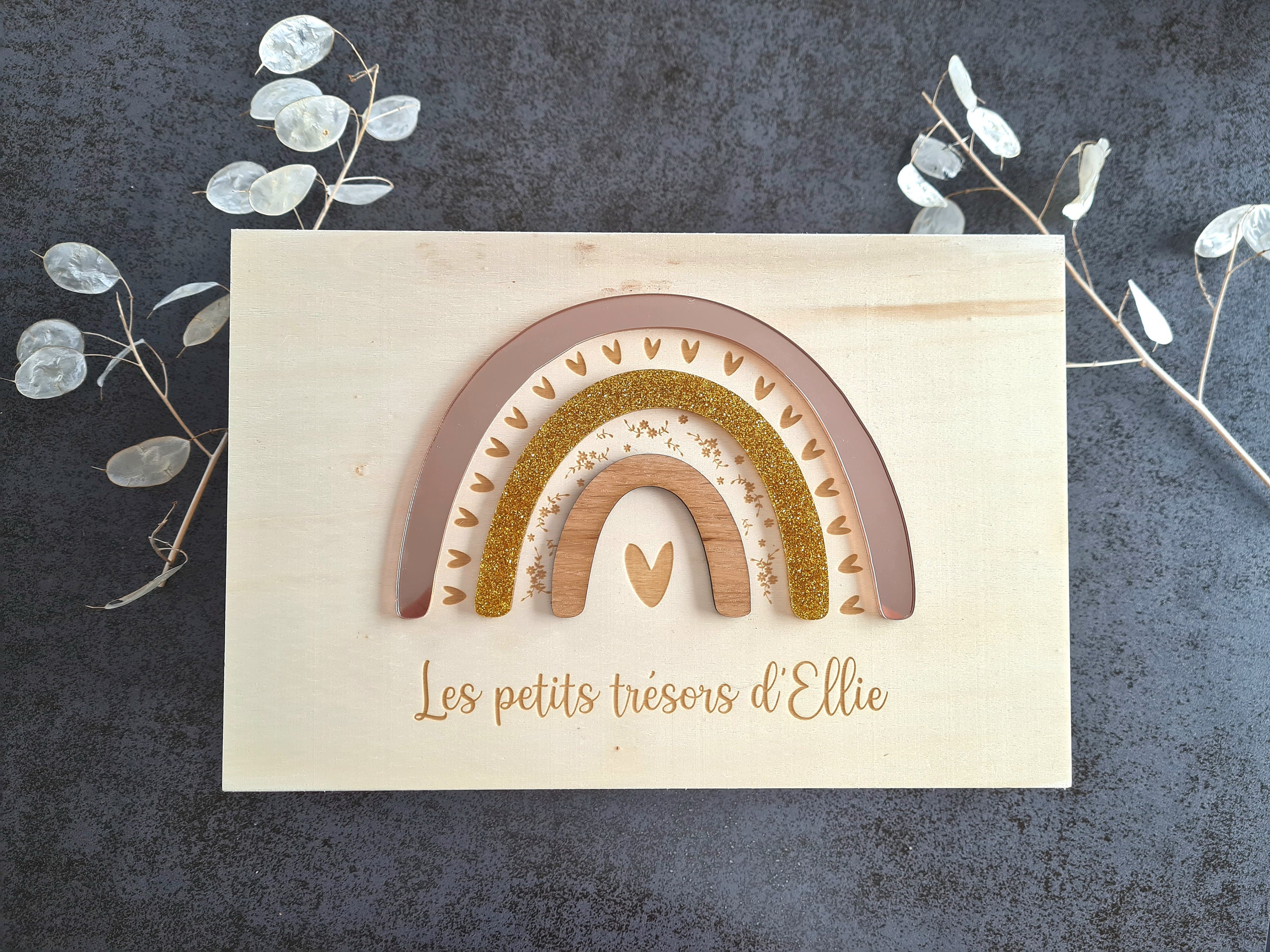 Caixa de lembranças, presente de nascimento personalizado/personalizável