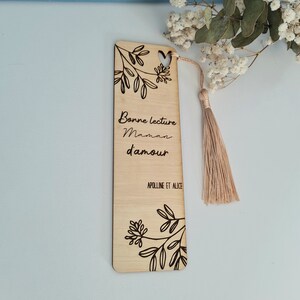 Marcapáginas de madera personalizable imagen 6