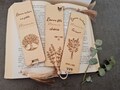 Customizable wooden bookmark product logo